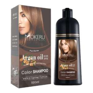 Mokeru Professional Argan Oil Hair Dye Color Shampoo (500ML)