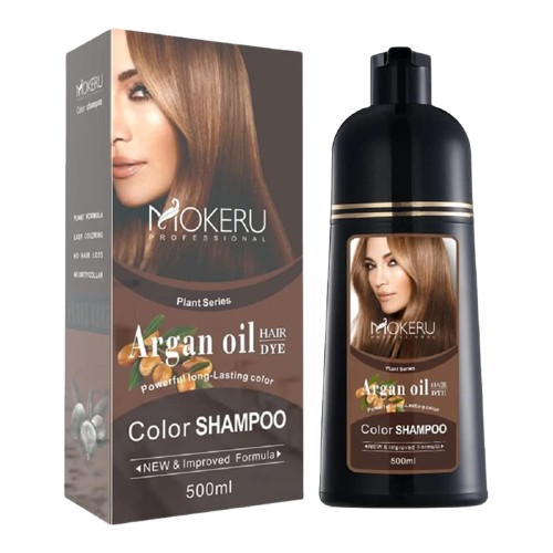 Mokeru Professional Argan Oil Hair Dye Color Shampoo (500ML)