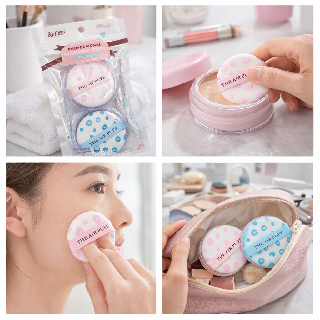Professional Air Cushion Makeup Puff – 2 Pieces - Grace Professional Air Cushion Makeup Puff – 2 Pieces