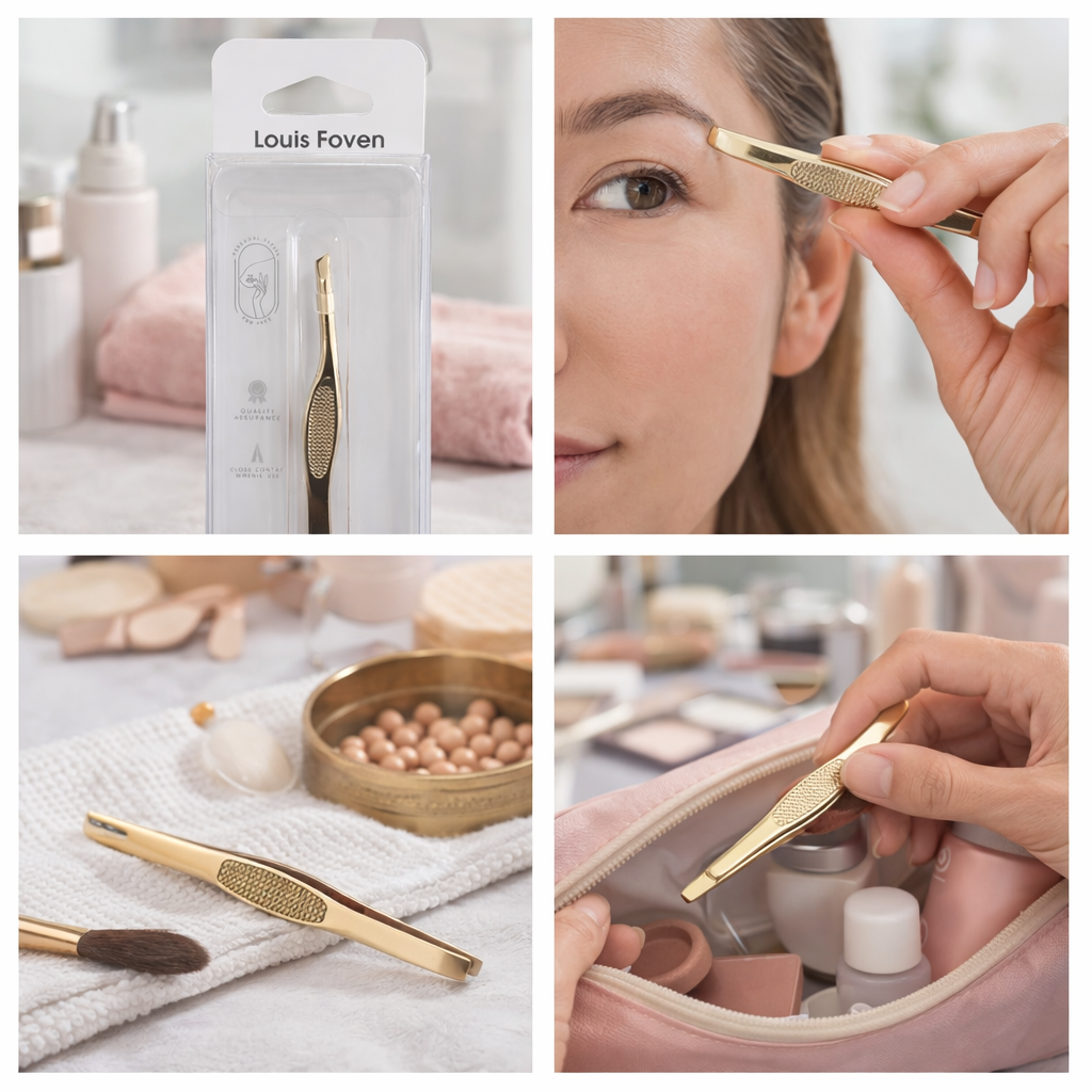 Louis Foven Precision Slant Tip Tweezers - Grace Louis Foven Precision Slant Tip Tweezers