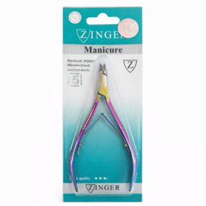 ZINGER Professional Cuticle Nipper – Rainbow Finish