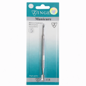 ZINGER Stainless Steel Cuticle Pusher – Double Ended