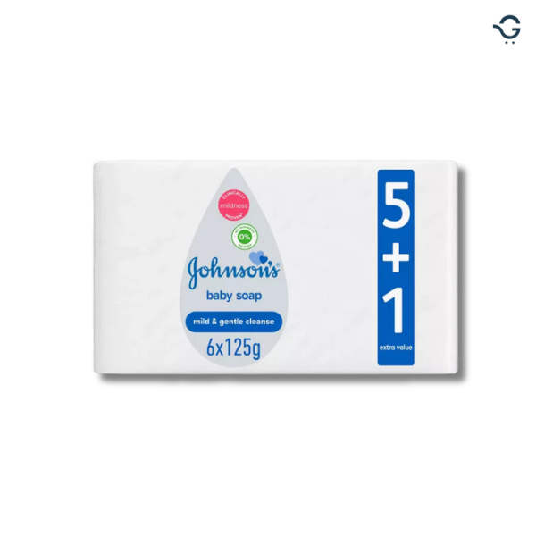 Johnson's Baby Soap 125gr 5+1 (6pcs) - Grace Johnson's Baby Soap 125gr 5+1 (6pcs)